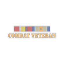 Load image into Gallery viewer, Kiss - Cut Stickers - Army - Combat Veteran w Opn Inherent Resolve (OIR) SVC Bar w Cbt Vet Only Txt X 300