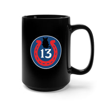Load image into Gallery viewer, Black Mug 15oz - SSI - 13th Infantry Division - Cat X 300