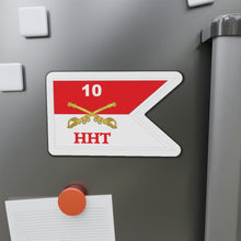 Load image into Gallery viewer, Die-Cut Magnets - Army - HHT - 10th Cavalry Guidon w White Boundaries X 300