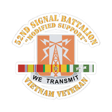 Load image into Gallery viewer, Kiss-Cut Stickers - 52nd Signal Battalion (Modified Support) w SVC Ribbon X 300