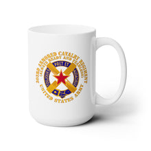 Load image into Gallery viewer, White Ceramic Mug 15oz - Army - 1st Squadron, 303rd Armored Cavalry Regiment - DUI - Always Ready and Fearless - US Army X 300