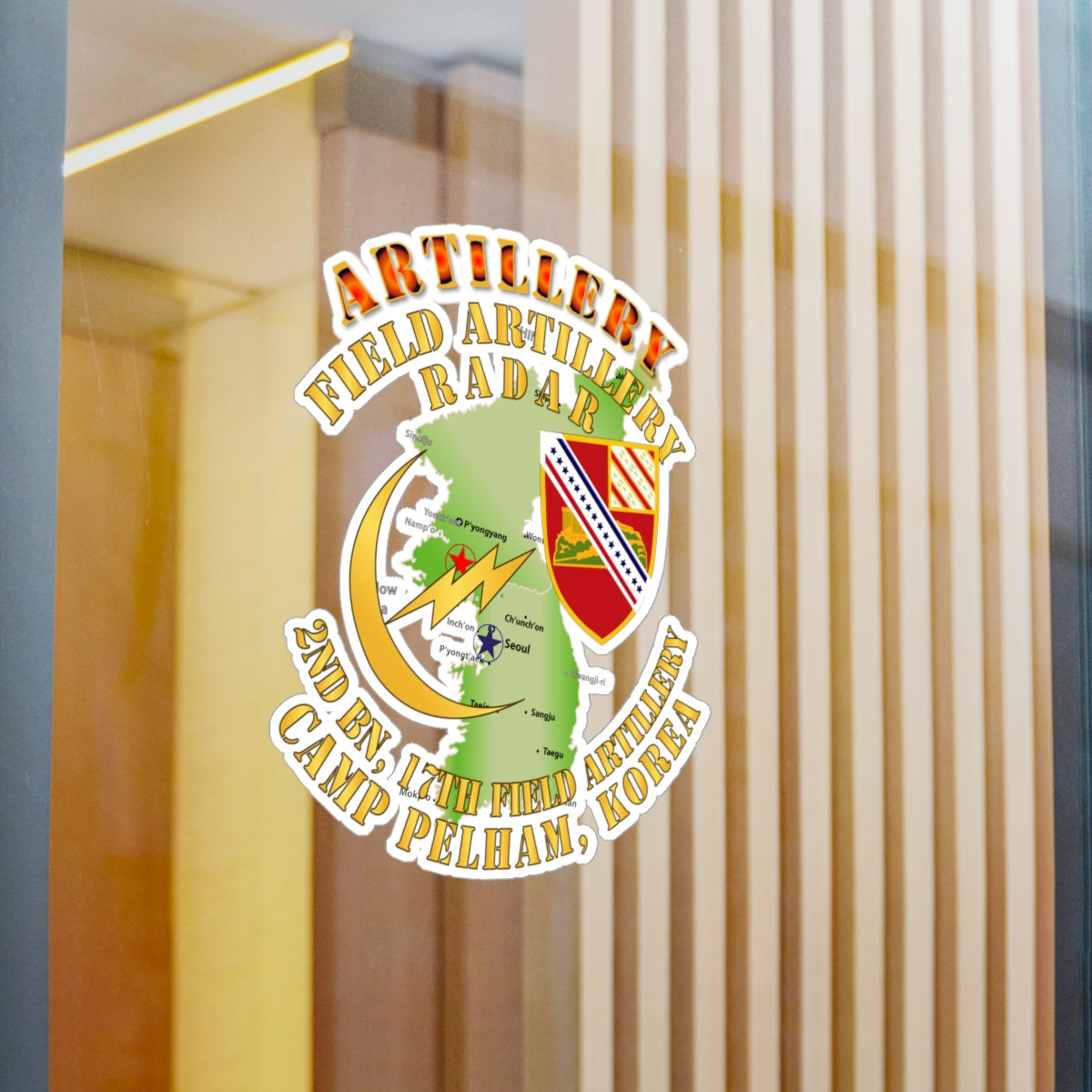 41st Field Artillery Brigade Vinyl Decal – Oracal Olive/Black Car Window Sticker