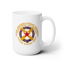 Load image into Gallery viewer, White Ceramic Mug 15oz - Army - 1st Squadron, 303rd Armored Cavalry Regiment - DUI - Always Ready and Fearless - US Army X 300