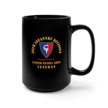 Load image into Gallery viewer, Black Mug 15oz - Army - SSI - 38th Infantry Division - Avengers of Bataan - US Army Veteran X 300