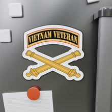Load image into Gallery viewer, Die-Cut Magnets - Army - Vietnam Veteran Tab - Gold - Artillery w Br X 300