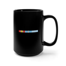 Load image into Gallery viewer, Black Mug 15oz - Korean War Service Bar w Campaign Star X 300