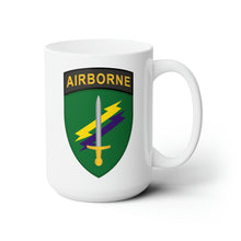 Load image into Gallery viewer, White Ceramic Mug 15oz - SOF - USACAPOC SSI wo Txt