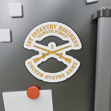 Load image into Gallery viewer, Die-Cut Magnets -SSI -Army - 1st Infantry Regiment Branch - Always First - US Army X 300