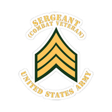 Load image into Gallery viewer, Kiss-Cut Stickers - Army - Sergeant - SGT - Combat Veteran - Flat X 300