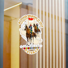 Load image into Gallery viewer, Kiss-Cut Vinyl Decals - Army - Buffalo Soldiers in Iraq - OIF - Cavalrymen at War w IRAQ SVC