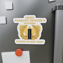 Load image into Gallery viewer, Die-Cut Magnets -SSI -Army - Chief Warrant Officer - CW06 - Retired - Flat - Eagle and Bar X 300