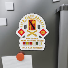 Load image into Gallery viewer, Die-Cut Magnets - Army - 45th Fires Bde, OKARNG w COLD SVC