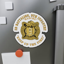 Load image into Gallery viewer, Die-Cut Magnets - Army - 2nd Bn 9th Infantry Regiment - Keep up the Fire X 300