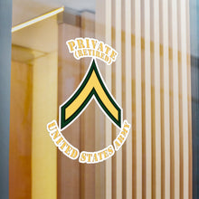 Load image into Gallery viewer, Kiss-Cut Vinyl Decals - Army - Private - PV2 - Retired - Flat X 300