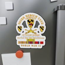 Load image into Gallery viewer, Die-Cut Magnets - Army - 603rd Medium Tank Co - 1st Cav - Phil - WWII w PAC SVC