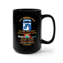 Load image into Gallery viewer, Black Mug 15oz - Army - XVIII Airborne Corps - US CENTCOM - Desert Storm, Desert Shield Veteran X 300
