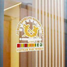 Load image into Gallery viewer, Kiss-Cut Vinyl Decals - Army - JAG Branch w VN SVC