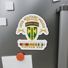 Load image into Gallery viewer, Die-Cut Magnets - 24th Infantry Regiment - Fort McKavett, TX - Buffalo Soldiers w Inf Branch