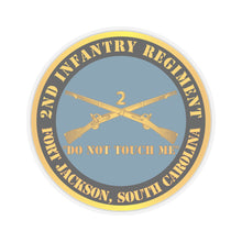 Load image into Gallery viewer, Kiss - Cut Stickers - Army - 2nd Infantry Regiment Branch - Do Not Touch Me - Fort Jackson, SC X 300