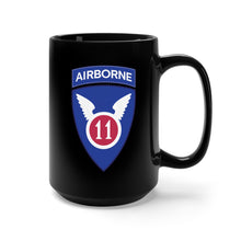 Load image into Gallery viewer, Black Mug 15oz - 11th Airborne Division - SSI wo Txt X 300
