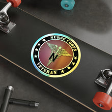 Load image into Gallery viewer, Holographic Die-cut Stickers - Nurse Corps Veteran