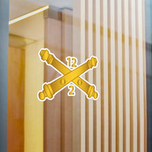 Load image into Gallery viewer, Kiss-Cut Vinyl Decals - Army - 2nd Bn 12th Field Artillery Regt - Artillery Br wo Txt
