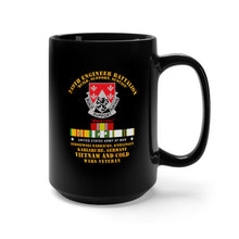 Load image into Gallery viewer, Black Mug 15oz - Army - 249th Engineer Bn - Karlsruhe, Germany w VN and COLD SVC