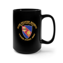 Load image into Gallery viewer, Black Mug 15oz - Army - DUI - 354th Infantry Regiment - Right Would Win X 300