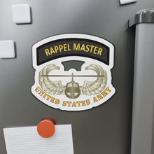 Load image into Gallery viewer, Die-Cut Magnets - Army - Rappel Master Tab w Air Assault Badge - US Army