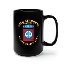 Load image into Gallery viewer, Black Mug 15oz - Army - 82nd Airborne Division - SSI - Ver 3
