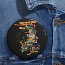 Load image into Gallery viewer, Custom Pin Buttons - Map - Vietnam Units -with Wpns - Equipment
