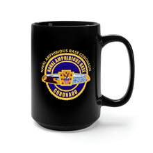 Load image into Gallery viewer, Black Mug 15oz - Navy - Naval Amphibious Base Coronado w Txt