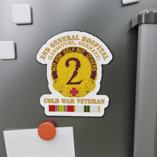 Load image into Gallery viewer, Die-Cut Magnets - Army - 2nd General Hospital - Landstuhl FRG - w COLD SVC