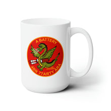 Load image into Gallery viewer, White Ceramic Mug 15oz - Army - A Battery - 4th Bn, 77th Artillery (ARA)