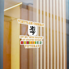 Load image into Gallery viewer, Kiss-Cut Vinyl Decals - Army - Vietnam Combat Infantry Veteran w 1st Bn 28th Inf - 1st ID