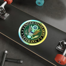 Load image into Gallery viewer, Holographic Die-cut Stickers - Army - US Army Veteran