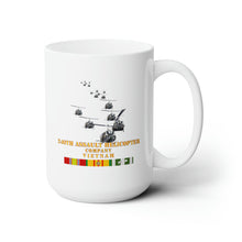 Load image into Gallery viewer, White Ceramic Mug 15oz - Army - 240th Assault Helicopter Co w VN SVC V1