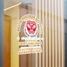 Load image into Gallery viewer, Kiss-Cut Vinyl Decals - Army - 864th Eng Bn - JTF6 Supporting America