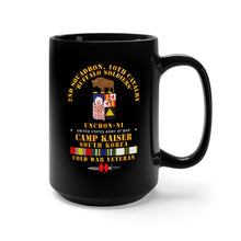 Load image into Gallery viewer, Black Mug 15oz - 2nd Squadron 10th Cavalry - 7th Id - Cp Ksr Korea - Unchon-ni