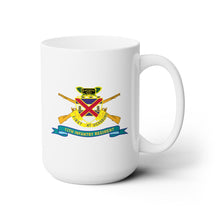 Load image into Gallery viewer, White Ceramic Mug 15oz - Army - 13th Infantry Regiment - DUI w Br - Ribbon X 300