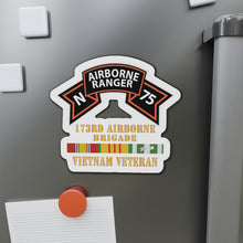 Load image into Gallery viewer, Die-Cut Magnets -SSI -SOF - N Company Scroll - 173rd Airborne Brigade - Vietnam Veteran w VN SVC X 300