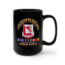 Load image into Gallery viewer, Black Mug 15oz - Army - 19th Engineer Battalion - WWII w EU SVC