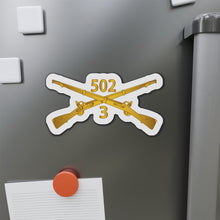 Load image into Gallery viewer, Die-Cut Magnets - 3rd Bn 502nd Infantry Regt - Infantry Br wo Txt
