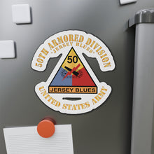 Load image into Gallery viewer, Die-Cut Magnets - Army - 50th Armored Division - SSI - Jersey Blues - Jersey Blues - US Army X 300
