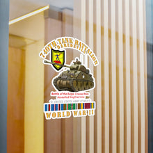 Load image into Gallery viewer, Kiss-Cut Vinyl Decals - Army - 740th Tank Battalion - Daredevils w Tank WWII EU SVC