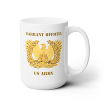 Load image into Gallery viewer, White Mug 15oz - Army - Emblem - Warrant Officer