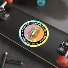 Load image into Gallery viewer, Holographic Die-cut Stickers - Fort Sill Field Artillery School, COA Fort Sill, OK X 300