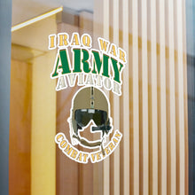 Load image into Gallery viewer, Kiss-Cut Vinyl Decals - Army - ARMY - Aviator - Iraq War - Combat Vet X 300