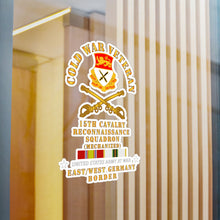 Load image into Gallery viewer, Kiss-Cut Vinyl Decals - Army - Cold War Vet - 15th Cavalry Recon Squadron E-W Germany w COLD SVC