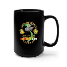 Load image into Gallery viewer, Black Mug 15oz - Army - Vietnam Combat Cavalry Veteran w 9th Cav Helicopter X 300
